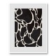 Giraffe Grey Wall Art Print