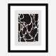 Giraffe Grey Wall Art Print