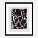 Giraffe Grey Wall Art Print