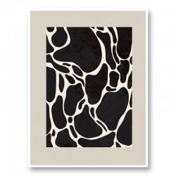 Giraffe Sand Wall Art Print