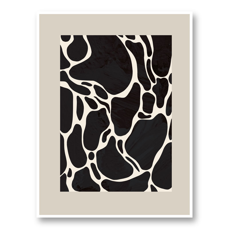 Giraffe Sand Wall Art Print