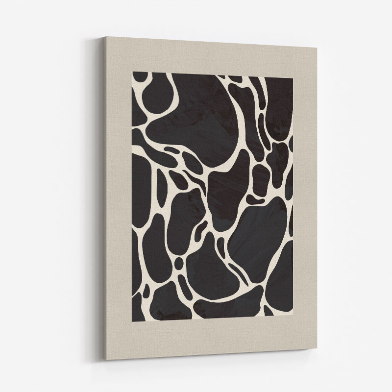 Giraffe Sand Wall Art Print