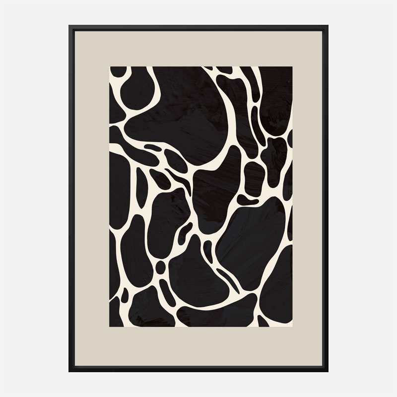 Giraffe Sand Wall Art Print