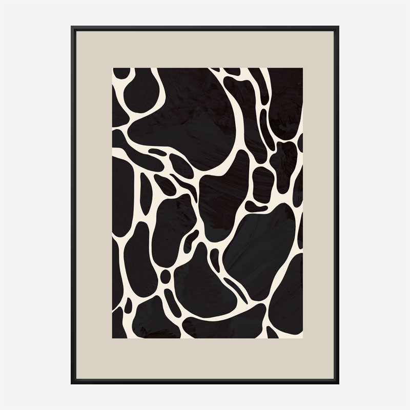 Giraffe Sand Wall Art Print