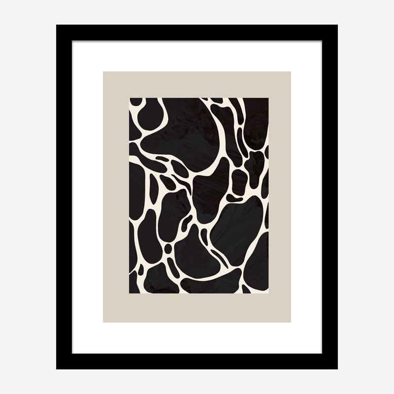 Giraffe Sand Wall Art Print