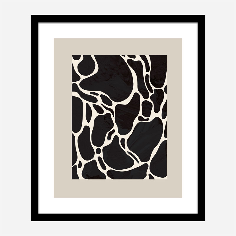 Giraffe Sand Wall Art Print