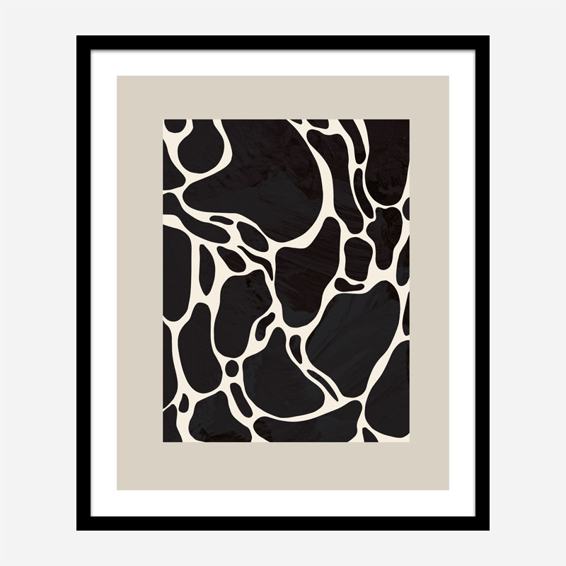 Giraffe Sand Wall Art Print