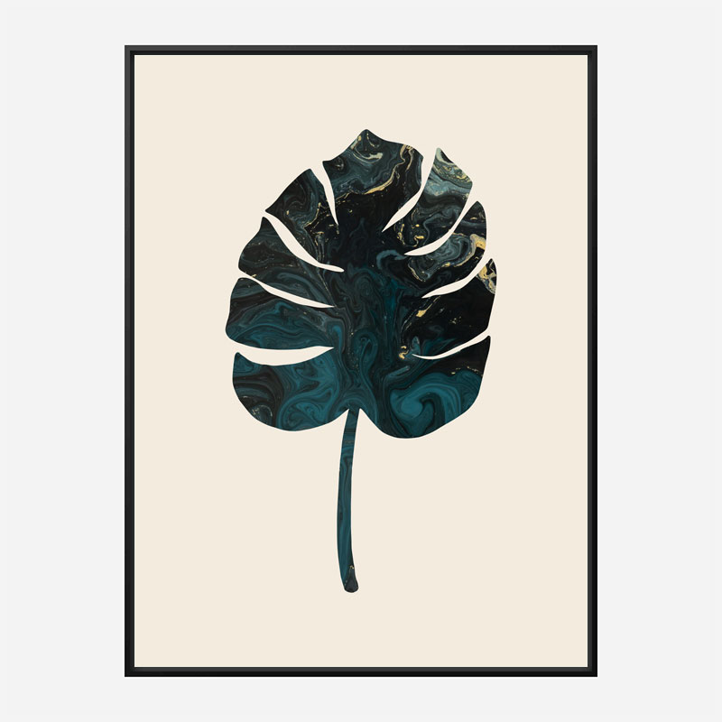 Monstera Marble Green Wall Art Print Monstera Marble Green Wall Art Print