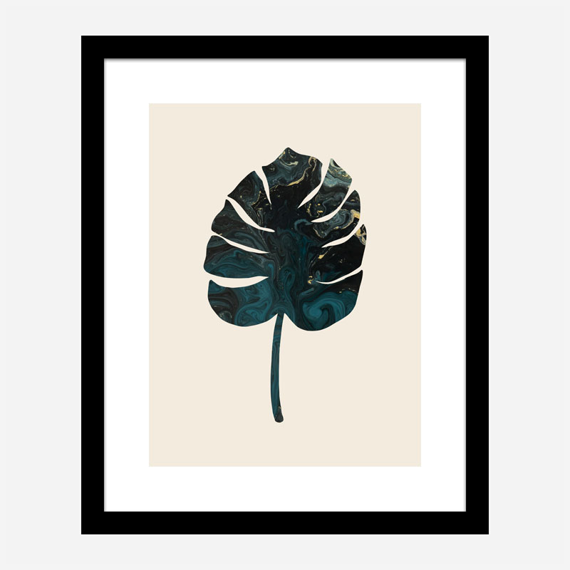 Monstera Marble Green Wall Art Print Monstera Marble Green Wall Art Print