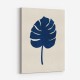 Monstera Marble Blue Wall Art Print