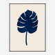 Monstera Marble Blue Wall Art Print Monstera Marble Blue Wall Art Print