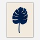 Monstera Marble Blue Wall Art Print Monstera Marble Blue Wall Art Print