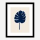 Monstera Marble Blue Wall Art Print Monstera Marble Blue Wall Art Print