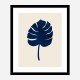 Monstera Marble Blue Wall Art Print Monstera Marble Blue Wall Art Print