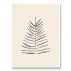 Palm Leaf Ink Wall Art Print