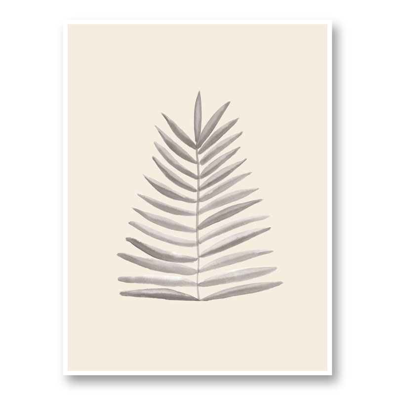 Palm Leaf Ink Wall Art Print Palm Leaf Ink Wall Art Print