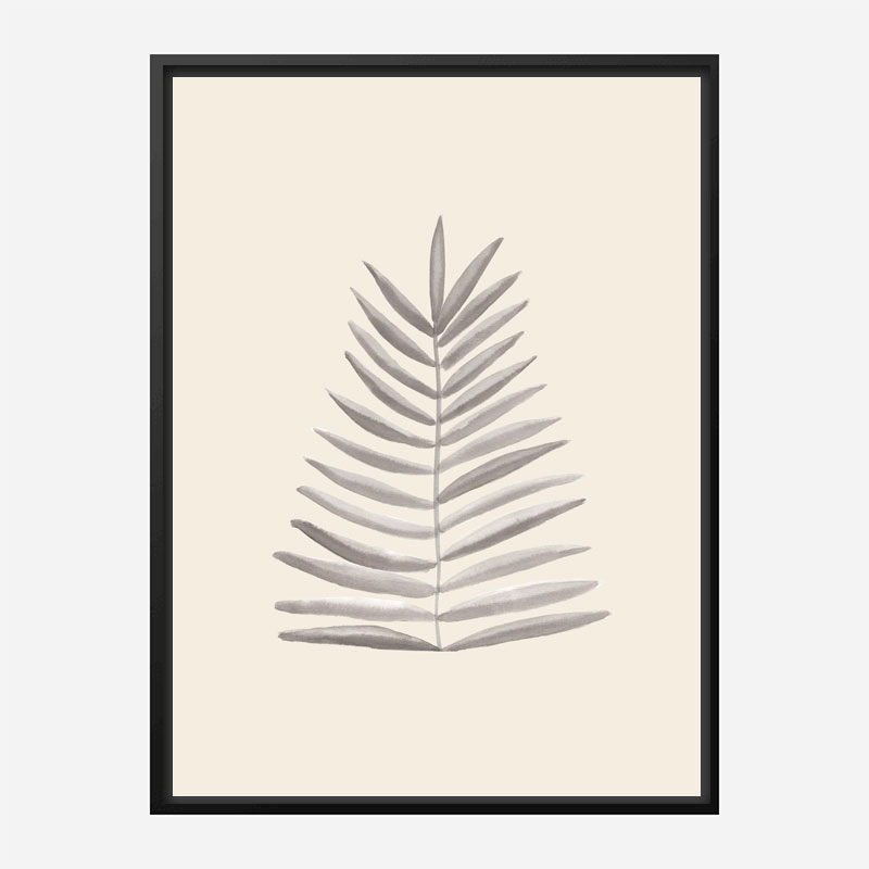 Palm Leaf Ink Wall Art Print