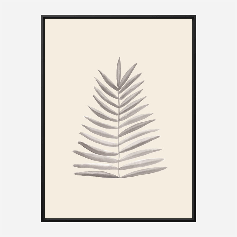 Palm Leaf Ink Wall Art Print