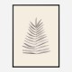 Palm Leaf Ink Wall Art Print