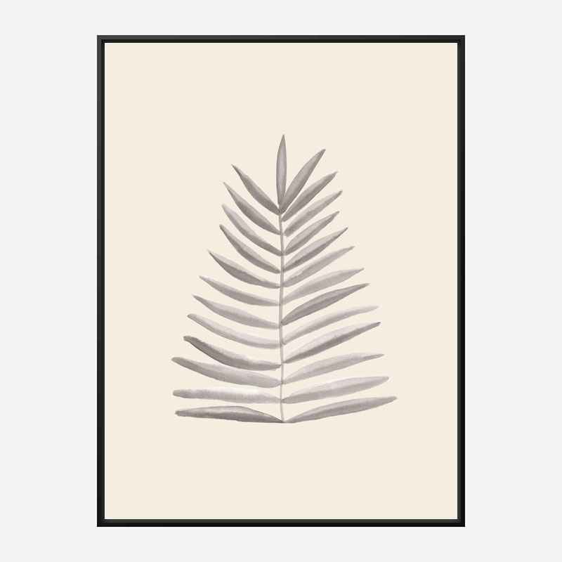 Palm Leaf Ink Wall Art Print Palm Leaf Ink Wall Art Print