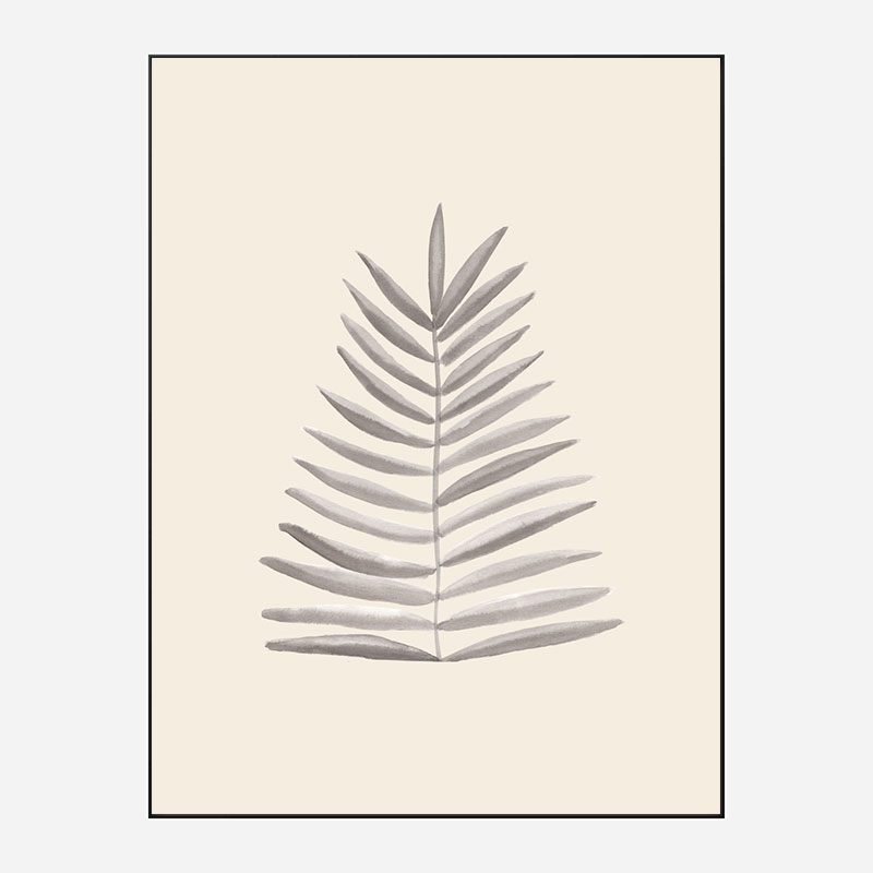 Palm Leaf Ink Wall Art Print