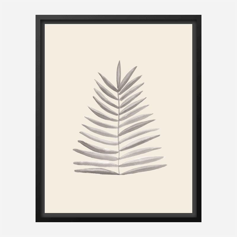 Palm Leaf Ink Wall Art Print Palm Leaf Ink Wall Art Print