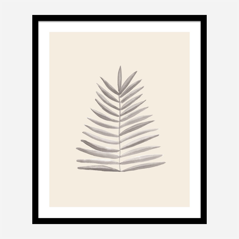 Palm Leaf Ink Wall Art Print