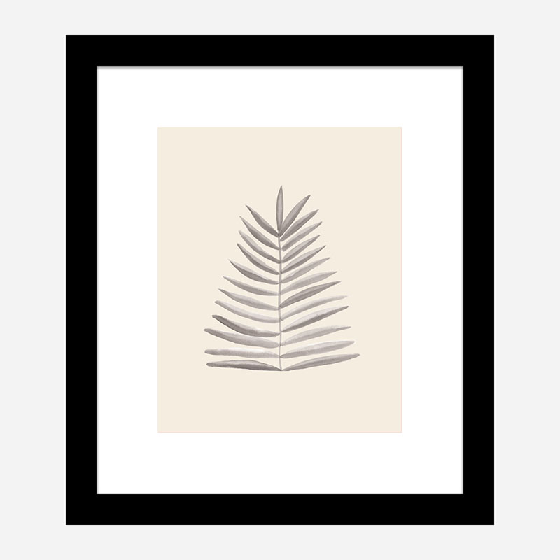 Palm Leaf Ink Wall Art Print