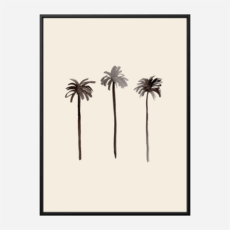 Palm Trees Ink Wall Art Print