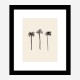 Palm Trees Ink Wall Art Print