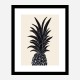 Black Pineapple Wall Art Print
