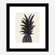 Black Pineapple Wall Art Print