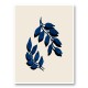 Blue Twig Brush Wall Art Print