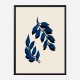 Blue Twig Brush Wall Art Print