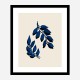 Blue Twig Brush Wall Art Print