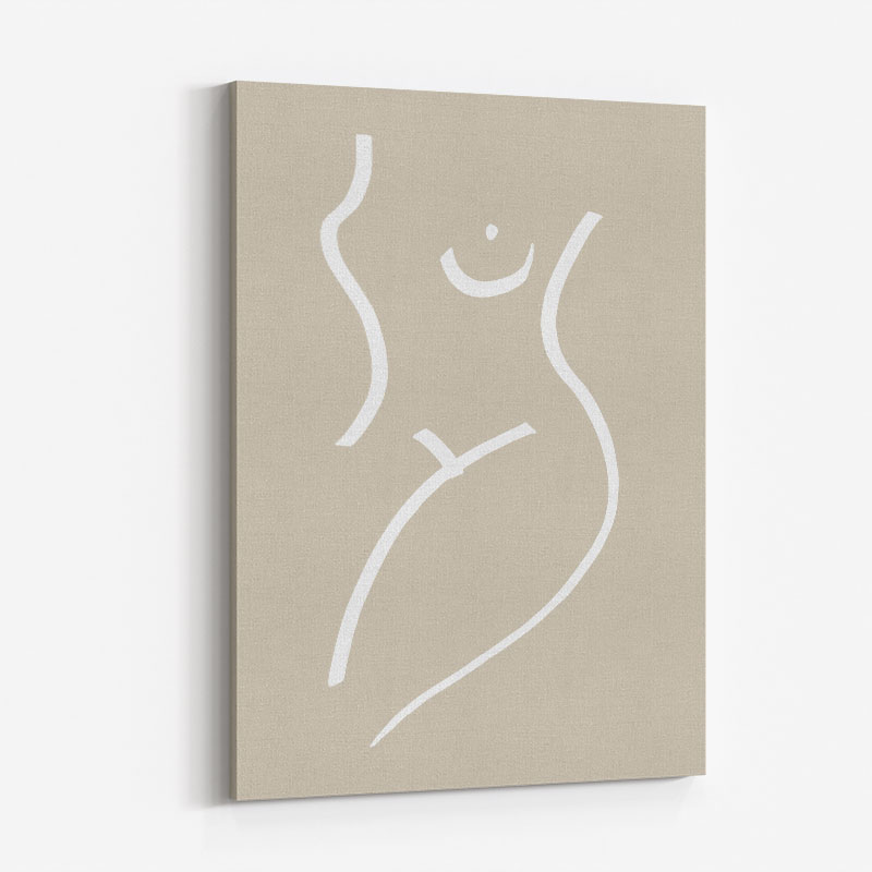 Body Sketch Sand Wall Art Print