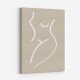 Body Sketch Sand Wall Art Print