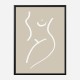 Body Sketch Sand Wall Art Print