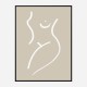 Body Sketch Sand Wall Art Print