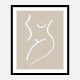 Body Sketch Sand Wall Art Print