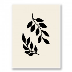 Black Twigs Wall Art Print