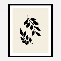 Black Twigs Wall Art Print