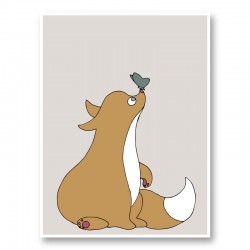 The Fox Wall Art Print