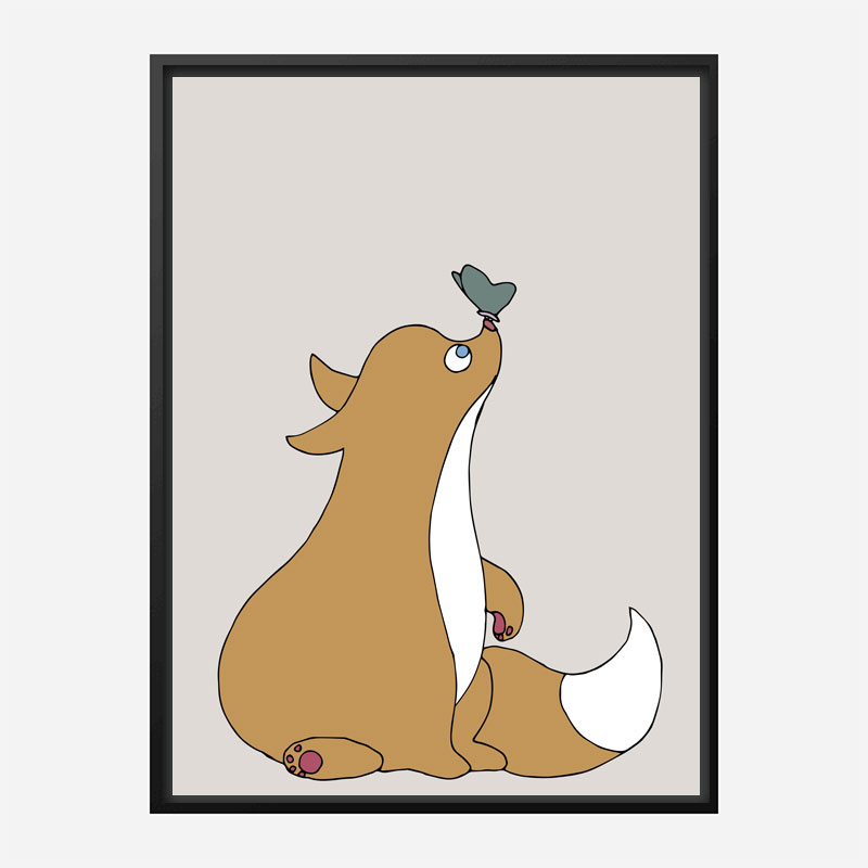 The Fox Wall Art Print The Fox Wall Art Print