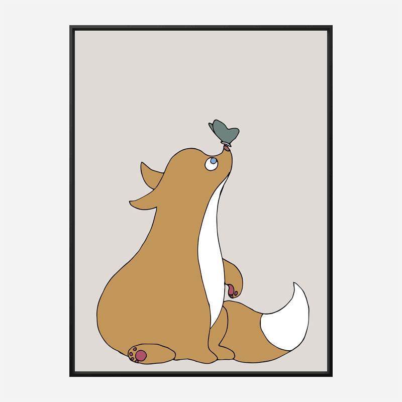 The Fox Wall Art Print The Fox Wall Art Print