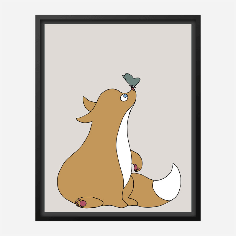 The Fox Wall Art Print The Fox Wall Art Print