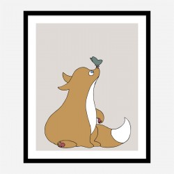 The Fox Wall Art Print