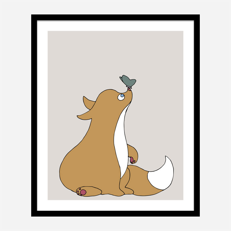 The Fox Wall Art Print The Fox Wall Art Print