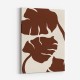 Monstera Canvas Brown Wall Art Print Monstera Canvas Brown Wall Art Print