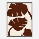 Monstera Canvas Brown Wall Art Print Monstera Canvas Brown Wall Art Print